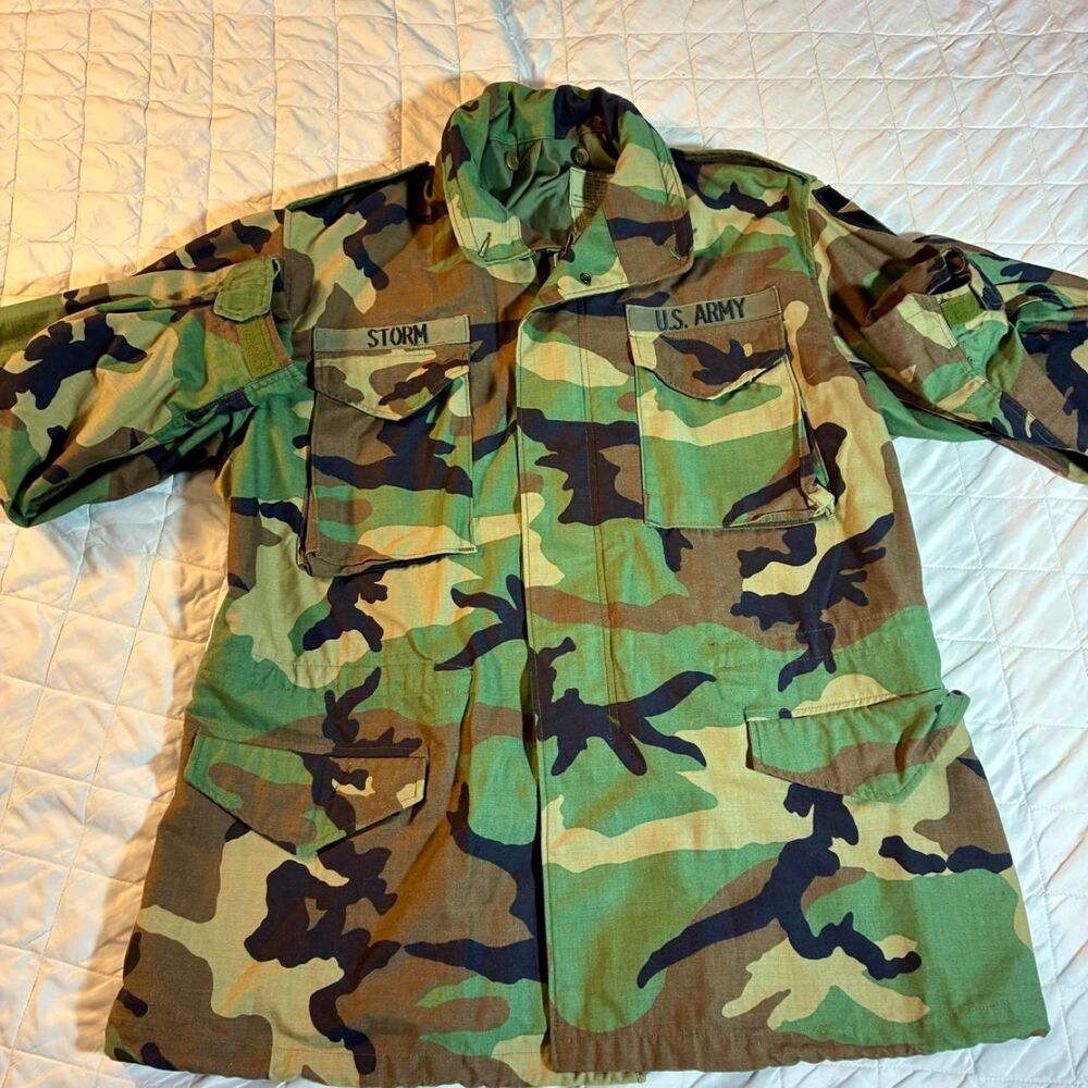 (Size L)M-65 Field Jacket Woodland Camo 1997 American Apparel